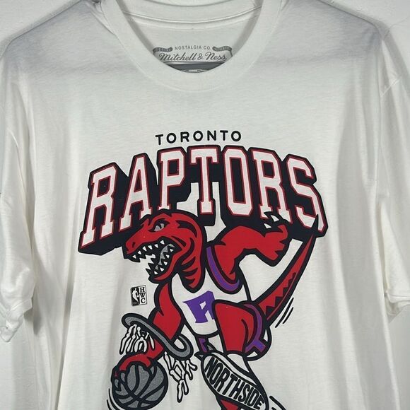 🏀 TORONTO RAPTORS NBA Graphic Tee Hardwood Classics Mitchell & Ness - PERFECT - Picture 2 of 8